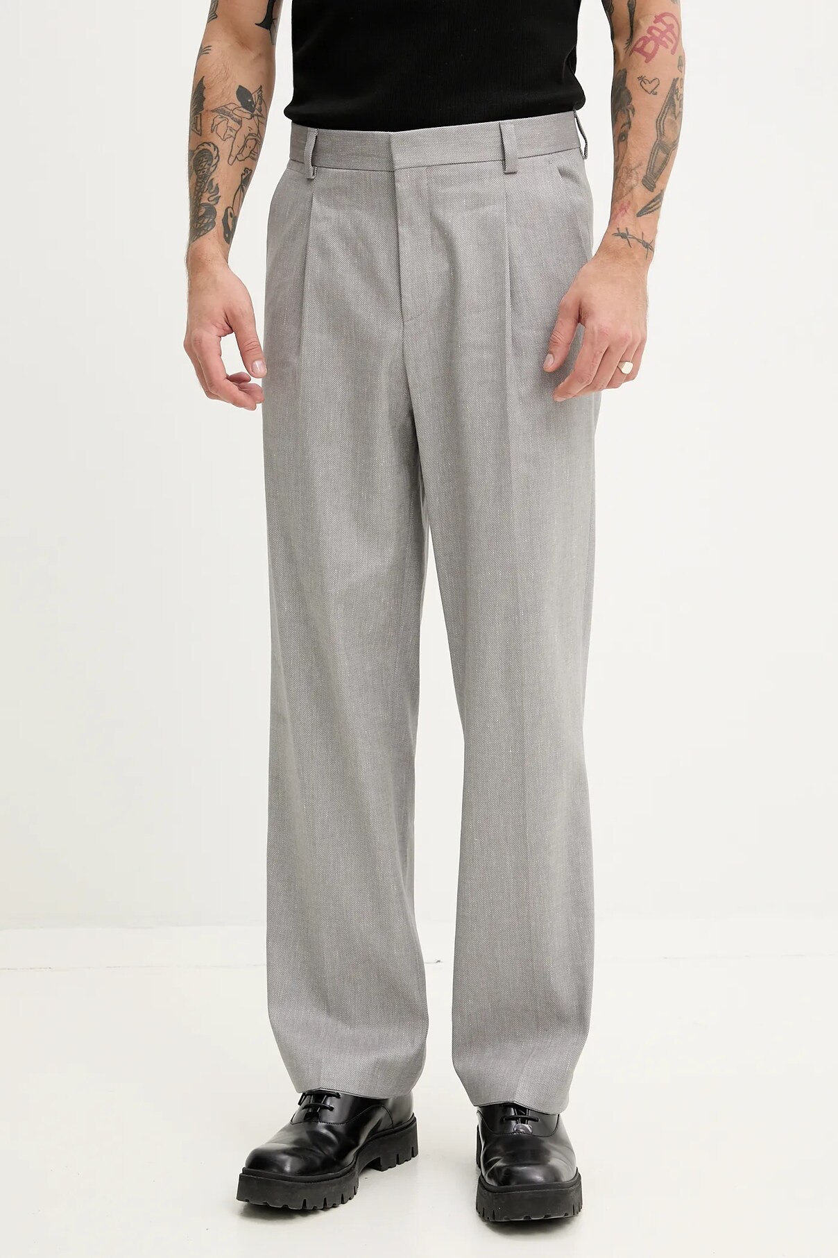 Брюки из льняной смеси Hugo, серый
Брюки из льняной смеси Hugo, серый