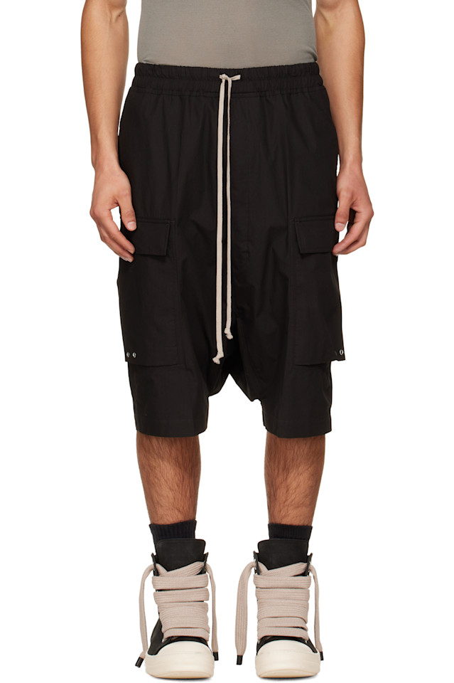 Шорты-Карго Temple pods Rick Owens, черный
Шорты-Карго Temple pods Rick Owens, черный