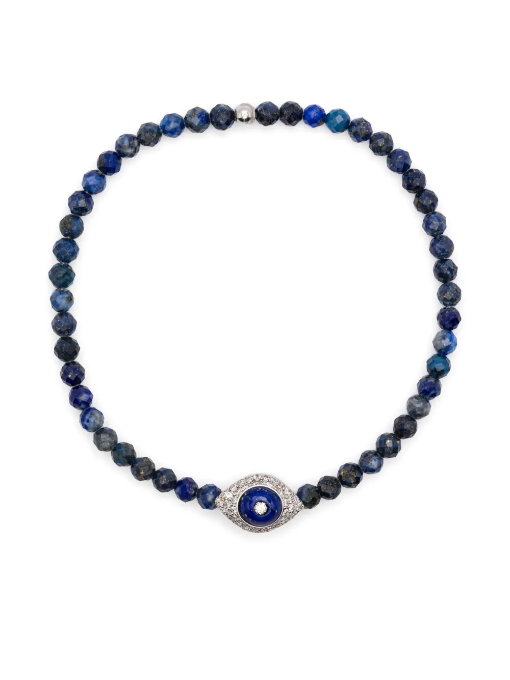 Браслет Evil Eye из белого золота с бриллиантами и лазуритом Anil Arjandas, синий 
Браслет Evil Eye из белого золота с бриллиантами и лазуритом Anil Arjandas, синий