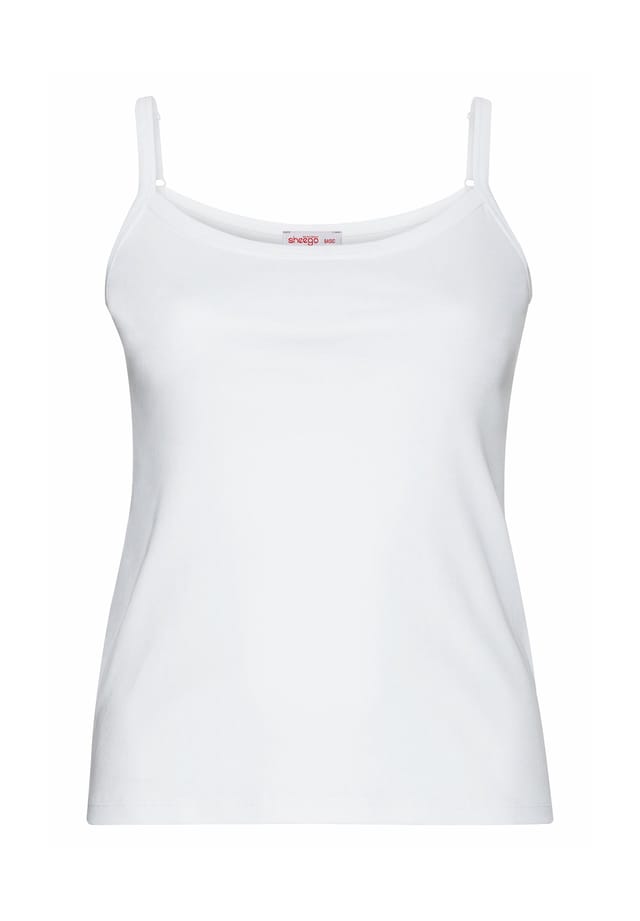 Топ с регулируемыми бретелями Sheego, белый
Топ с регулируемыми бретелями Sheego, белый
