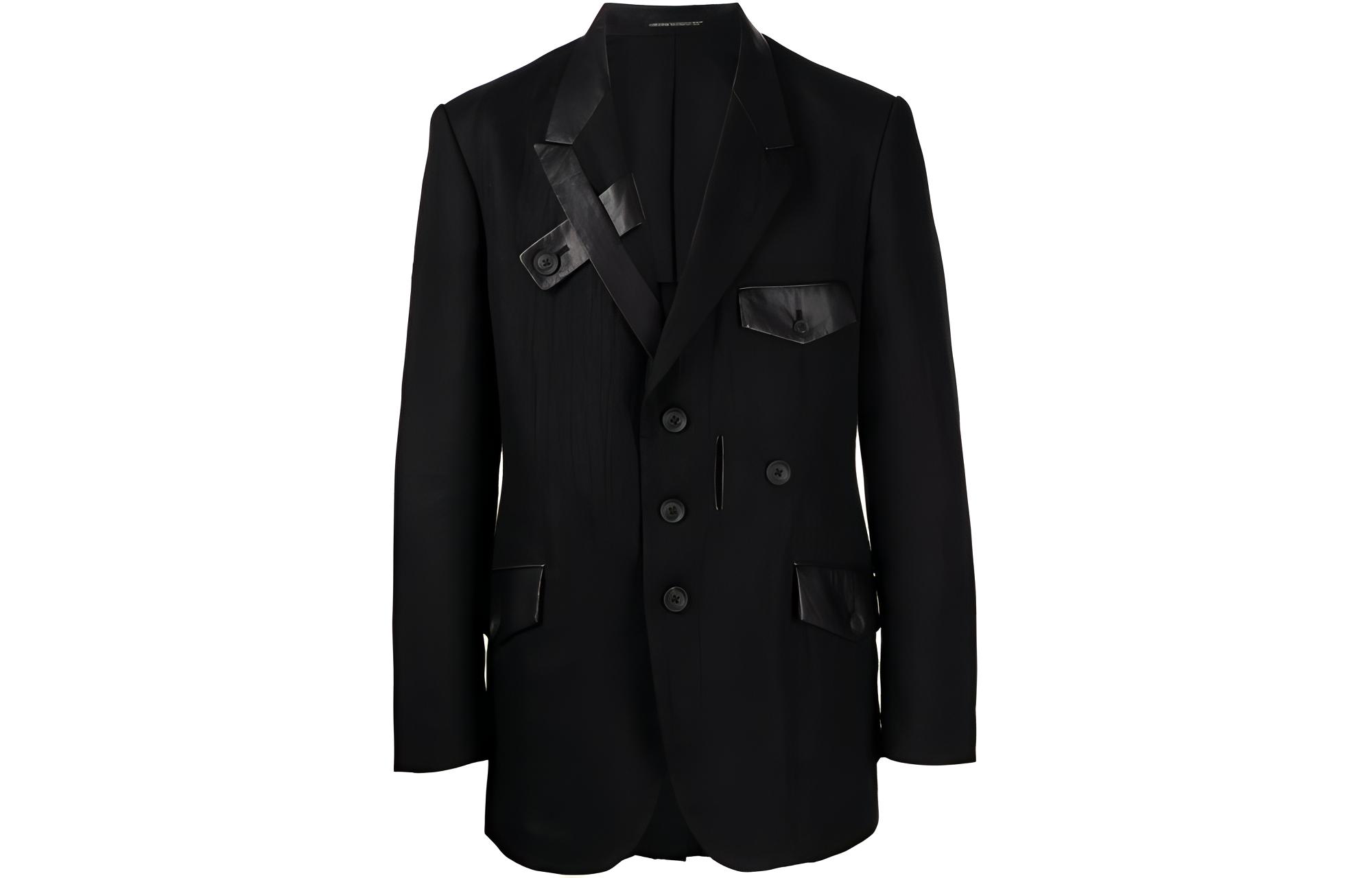 Yohji Yamamoto Мужской деловой костюм черный, Black
Yohji Yamamoto Мужской деловой костюм черный, Black