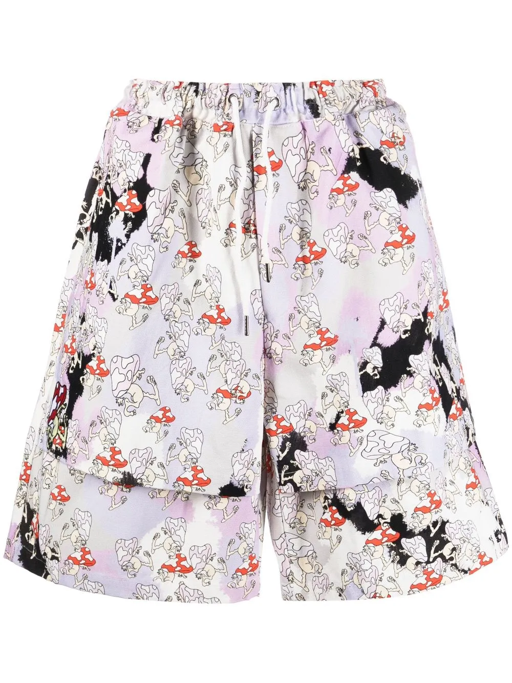 Спортивные шорты с графичным принтом Garbage Tv, фиолетовый
Спортивные шорты с графичным принтом Garbage Tv, фиолетовый