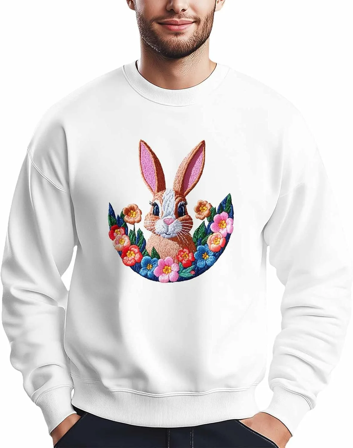 Мужской свитшот Pink Rabbit с принтом цветов и листьев Winvebermior
Мужской свитшот Pink Rabbit с принтом цветов и листьев Winvebermior