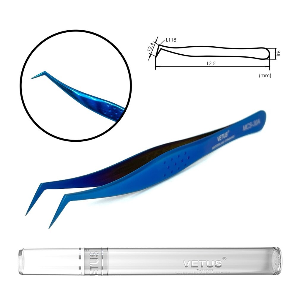 Пинцет Vetus MCS-30A, синий
Пинцет Vetus MCS-30A, синий