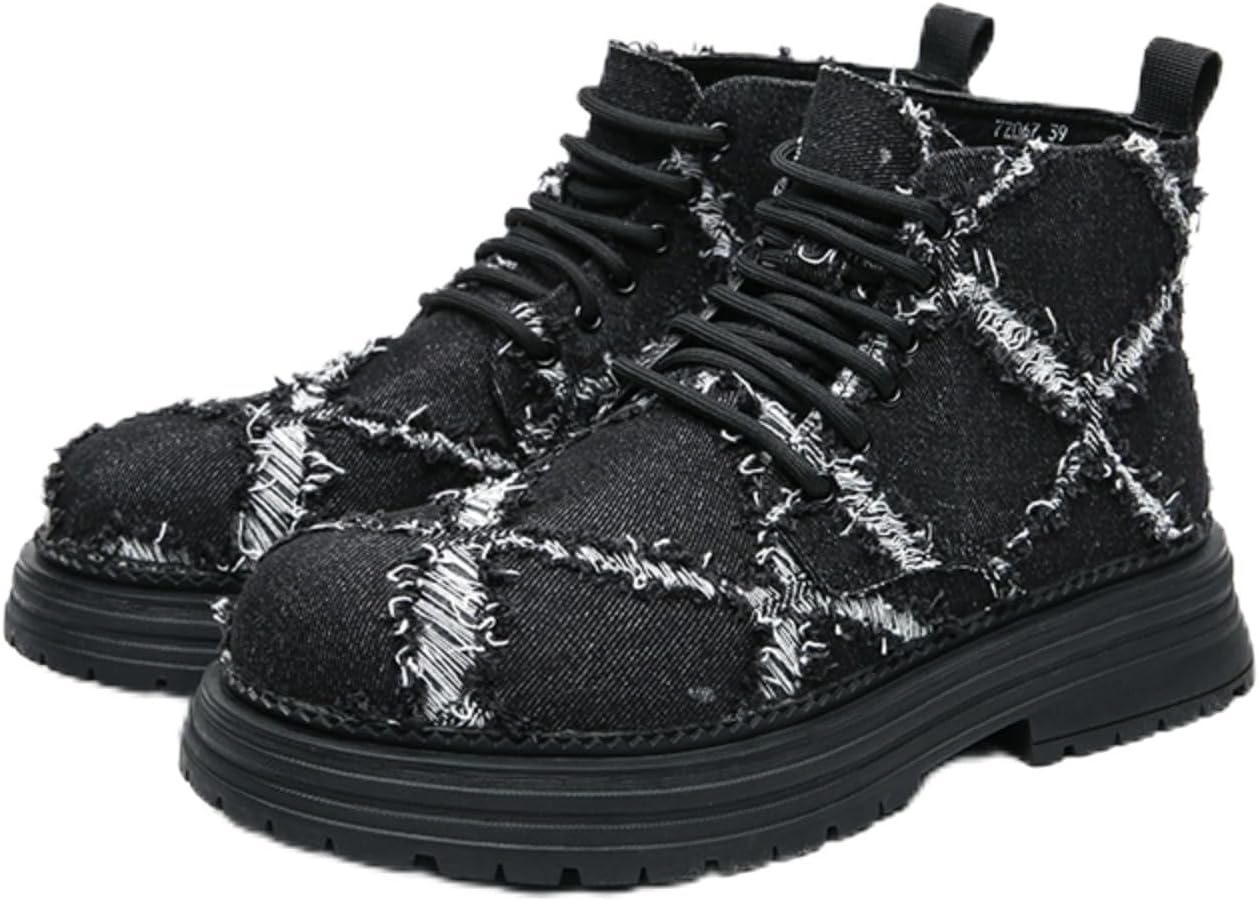 Мужские ботильоны на шнуровке с контрастными вставками, верх из текстиля, круглый носок, толстая подошва, удобные для ходьбы, дышащая комбинированная подкладка, повседневные ботинки для мужчин Foapts, черный
Мужские ботильоны на шнуровке с контрастными вставками, верх из текстиля, круглый носок, толстая подошва, удобные для ходьбы, дышащая комбинированная подкладка, повседневные ботинки для мужчин Foapts, черный