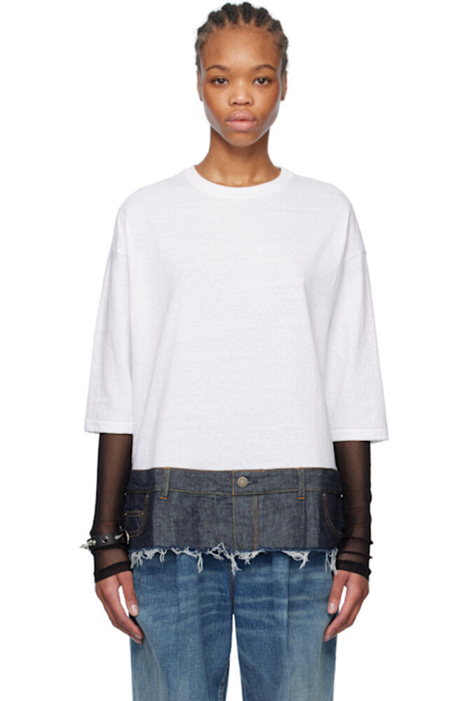 Белая джинсовая футболка UNDERCOVER
Белая джинсовая футболка UNDERCOVER