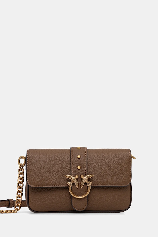 Кожаная сумка Pinko, коричневый
Кожаная сумка Pinko, коричневый