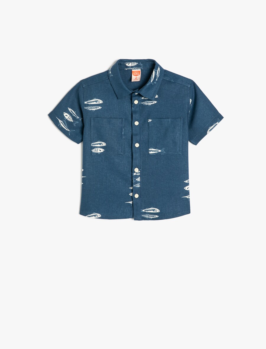 Рубашка обычного кроя на пуговицах Koton, синий
Рубашка обычного кроя на пуговицах Koton, синий