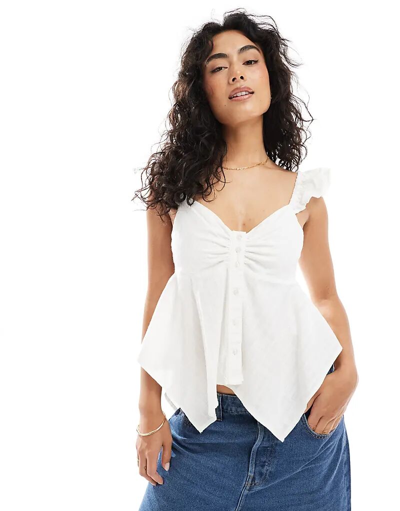 Топ Brave Soul из хлопка с бретельками белого цвета
Топ Brave Soul из хлопка с бретельками белого цвета