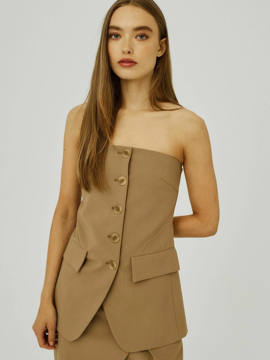 Топ NORR Eluna, бежевый
Топ NORR Eluna, бежевый