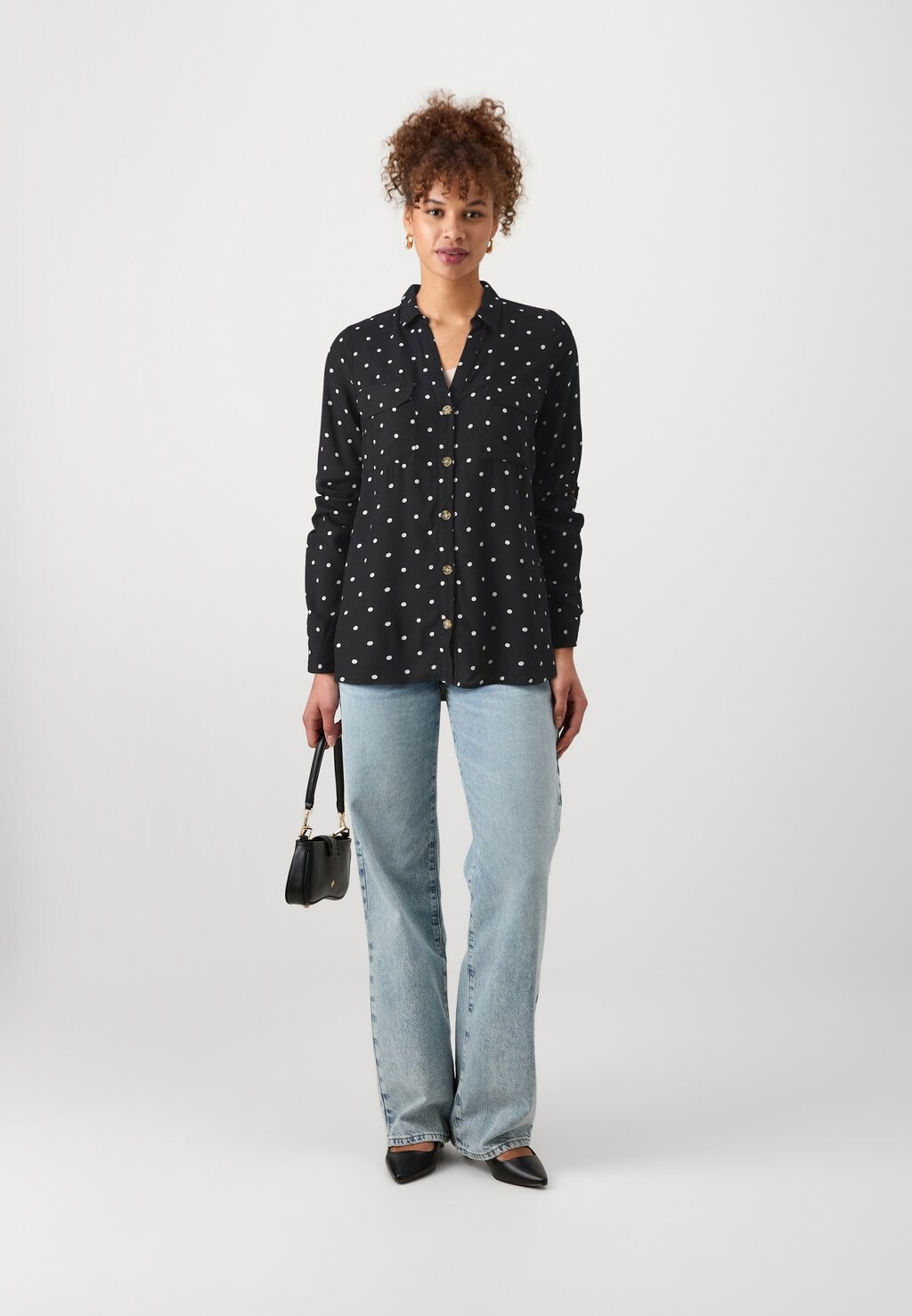 Блузка на пуговицах Vmbumpy Vero Moda, черный/белый
Блузка на пуговицах Vmbumpy Vero Moda, черный/белый