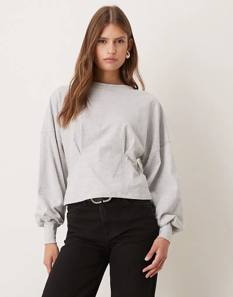 Корсет ASOS DESIGN с длинными рукавами и присборенным поясом, серый меланж
Корсет ASOS DESIGN с длинными рукавами и присборенным поясом, серый меланж