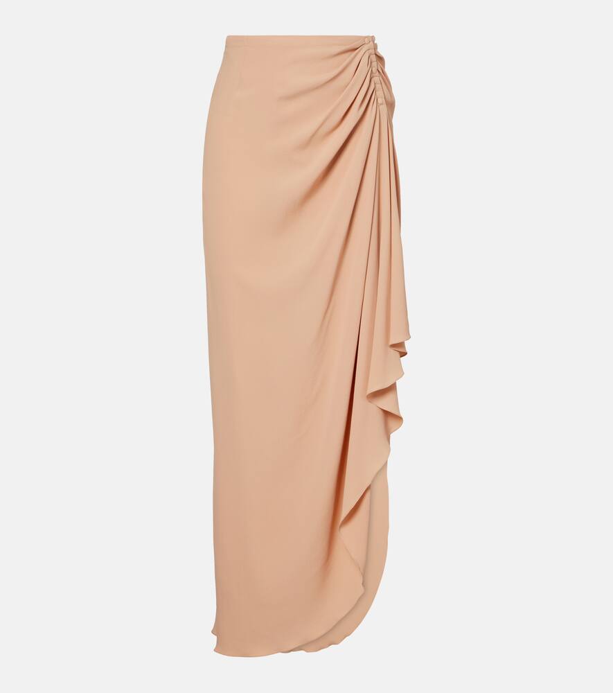 Рюшированная плиссированная юбка макси из креп-жоржета Mugler, Beige
Рюшированная плиссированная юбка макси из креп-жоржета Mugler, Beige