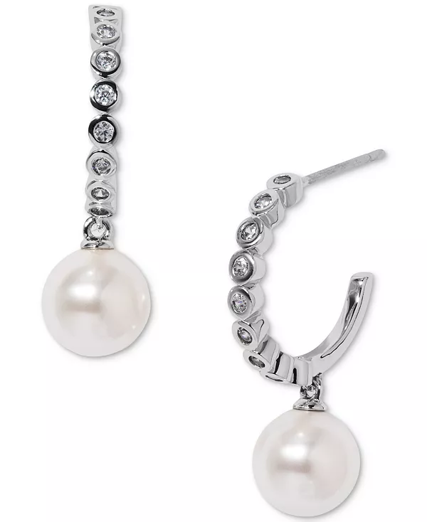 Серьги-Кольца с серебристым искусственным жемчугом и кубическим цирконием, 0,625 дюйма, эксклюзивно в Macy's Eliot Danori, silver
Серьги-Кольца с серебристым искусственным жемчугом и кубическим цирконием, 0,625 дюйма, эксклюзивно в Macy's Eliot Danori, silver