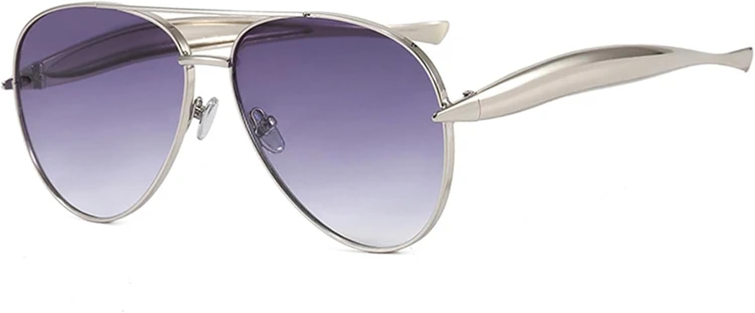 Солнцезащитные очки с защитой от УФ-излучения UV400 | Металлическая круглая толстая оправа | Линзы конфетных цветов для занятий спортом на открытом воздухе и вождения generic, Silver Double Gray
Солнцезащитные очки с защитой от УФ-излучения UV400 | Металлическая круглая толстая оправа | Линзы конфетных цветов для занятий спортом на открытом воздухе и вождения generic, Silver Double Gray