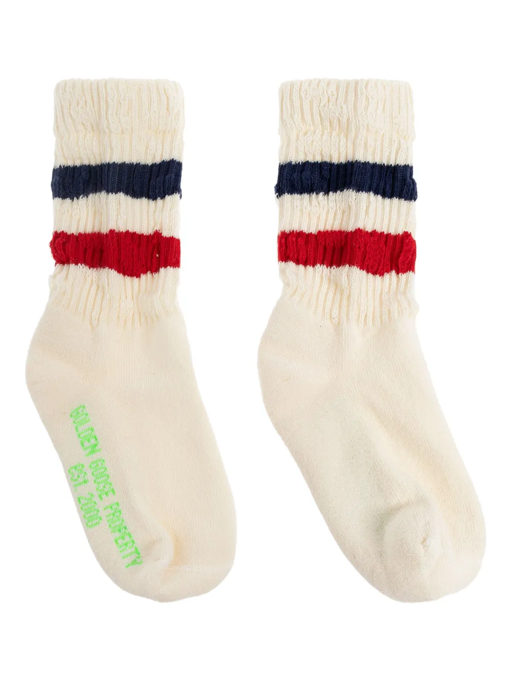 Полосатые носки в рубчик Golden Goose Kids, белый
Полосатые носки в рубчик Golden Goose Kids, белый