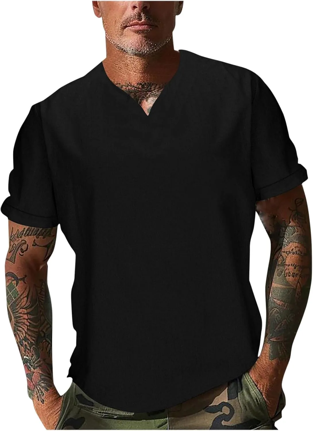 Мужская футболка Regular-Fit с коротким рукавом, Plus Size
Мужская футболка Regular-Fit с коротким рукавом, Plus Size