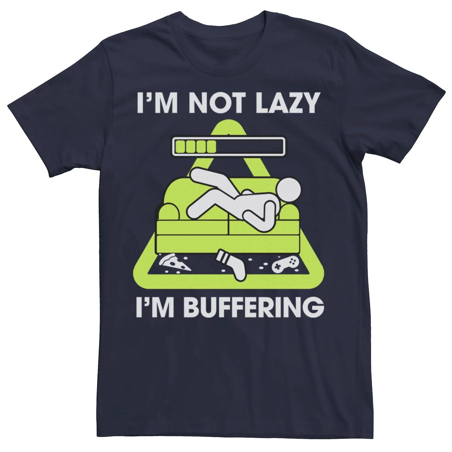 Мужская футболка с рисунком Not Lazy Just Buffering Licensed Character
Мужская футболка с рисунком Not Lazy Just Buffering Licensed Character