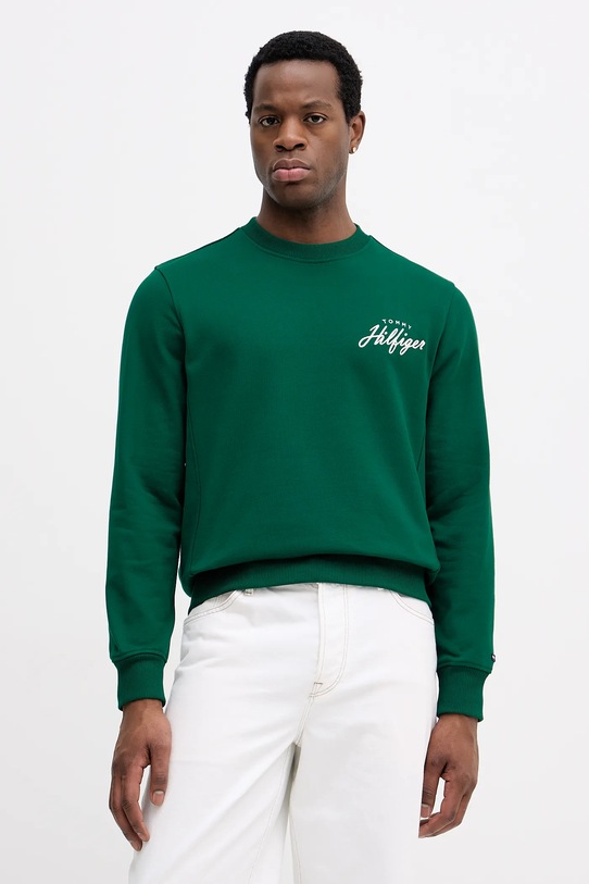 Хлопковая толстовка Tommy Hilfiger, зеленый
Хлопковая толстовка Tommy Hilfiger, зеленый