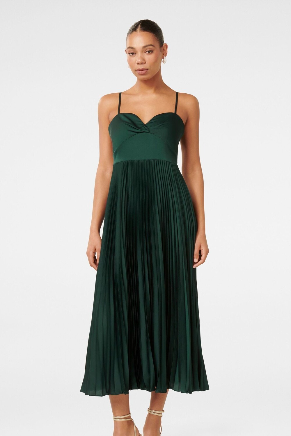 Платье миди Chloe с плиссировкой Forever New, зеленый
Платье миди Chloe с плиссировкой Forever New, зеленый