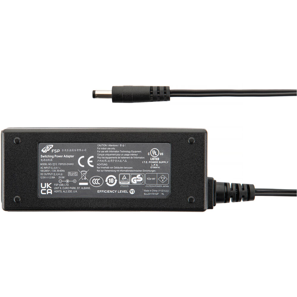 Kramer 12V/2A Desktop Power Supply with 1.7mm DC Plug PS-1202-4
Kramer 12V/2A Desktop Power Supply with 1.7mm DC Plug PS-1202-4