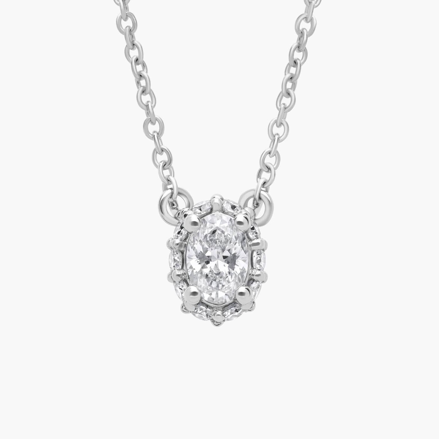 Овальная подвеска со скрытым нимбом из 14-каратного белого золота (1/4 карата) Blue Nile
Овальная подвеска со скрытым нимбом из 14-каратного белого золота (1/4 карата) Blue Nile