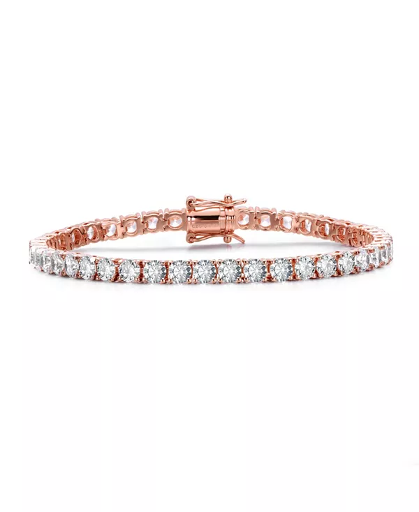 Теннисный браслет с магнитным замком 4 мм из кубического циркония Rachel Glauber, pink
Теннисный браслет с магнитным замком 4 мм из кубического циркония Rachel Glauber, pink