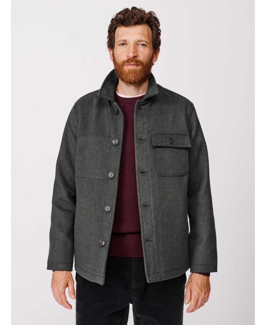 Мужская рубашка-куртка Nettleham Aubin, Green herringbone
Мужская рубашка-куртка Nettleham Aubin, Green herringbone