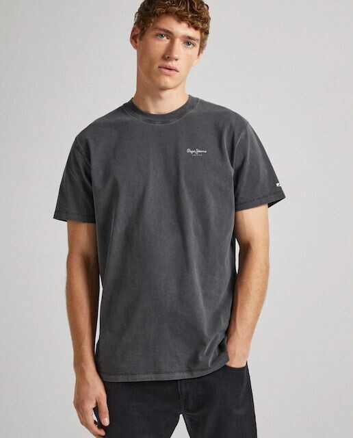 Мужская футболка с короткими рукавами и принтом логотипа Pepe Jeans, черный
Мужская футболка с короткими рукавами и принтом логотипа Pepe Jeans, черный