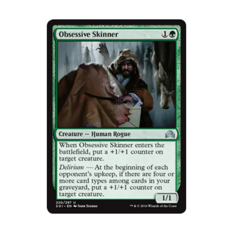 CCG Одержимый Скиннер (U), MTG - Shadows Over Innistrad
CCG Одержимый Скиннер (U), MTG - Shadows Over Innistrad