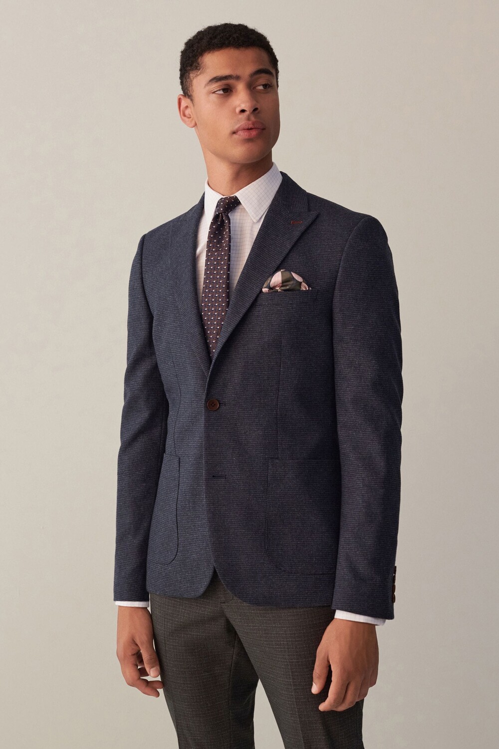 Жакет Nova Fides из клетчатой итальянской полушерсти Next, синий
Жакет Nova Fides из клетчатой итальянской полушерсти Next, синий