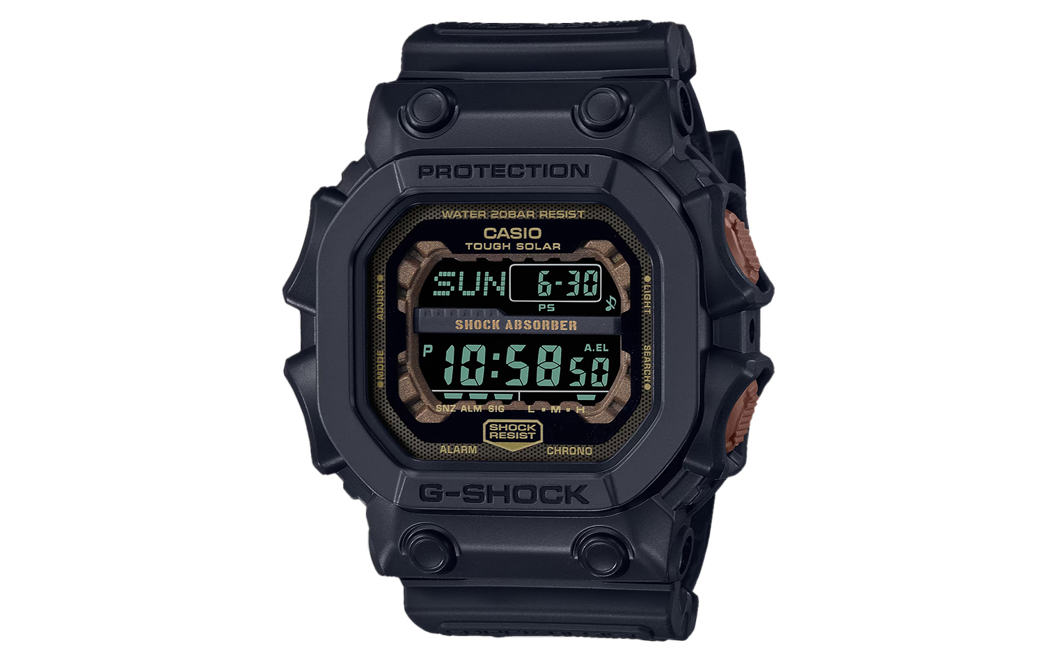 Мужские черные часы GX-56RC-1PR CASIO
Мужские черные часы GX-56RC-1PR CASIO