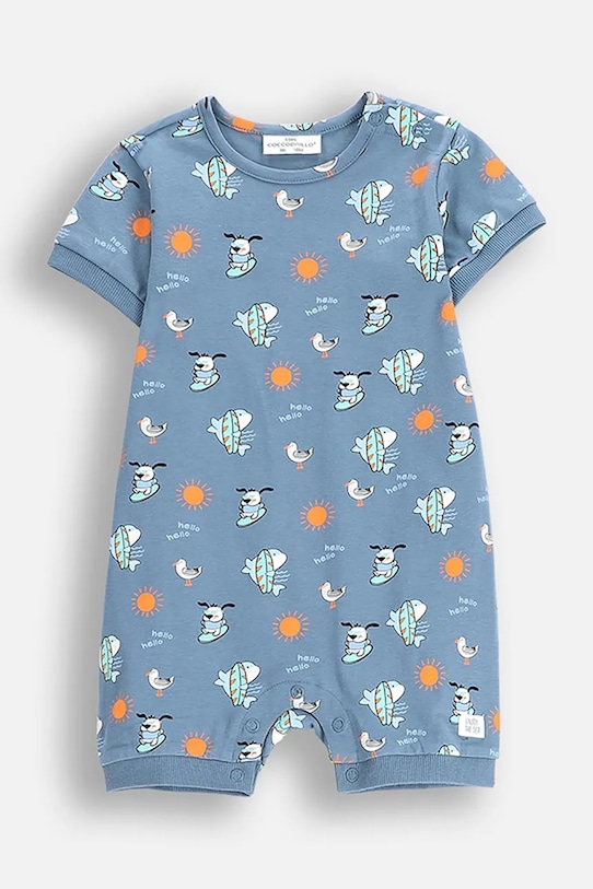 Хлопковый детский комбинезон Rampers Coccodrillo, синий
Хлопковый детский комбинезон Rampers Coccodrillo, синий