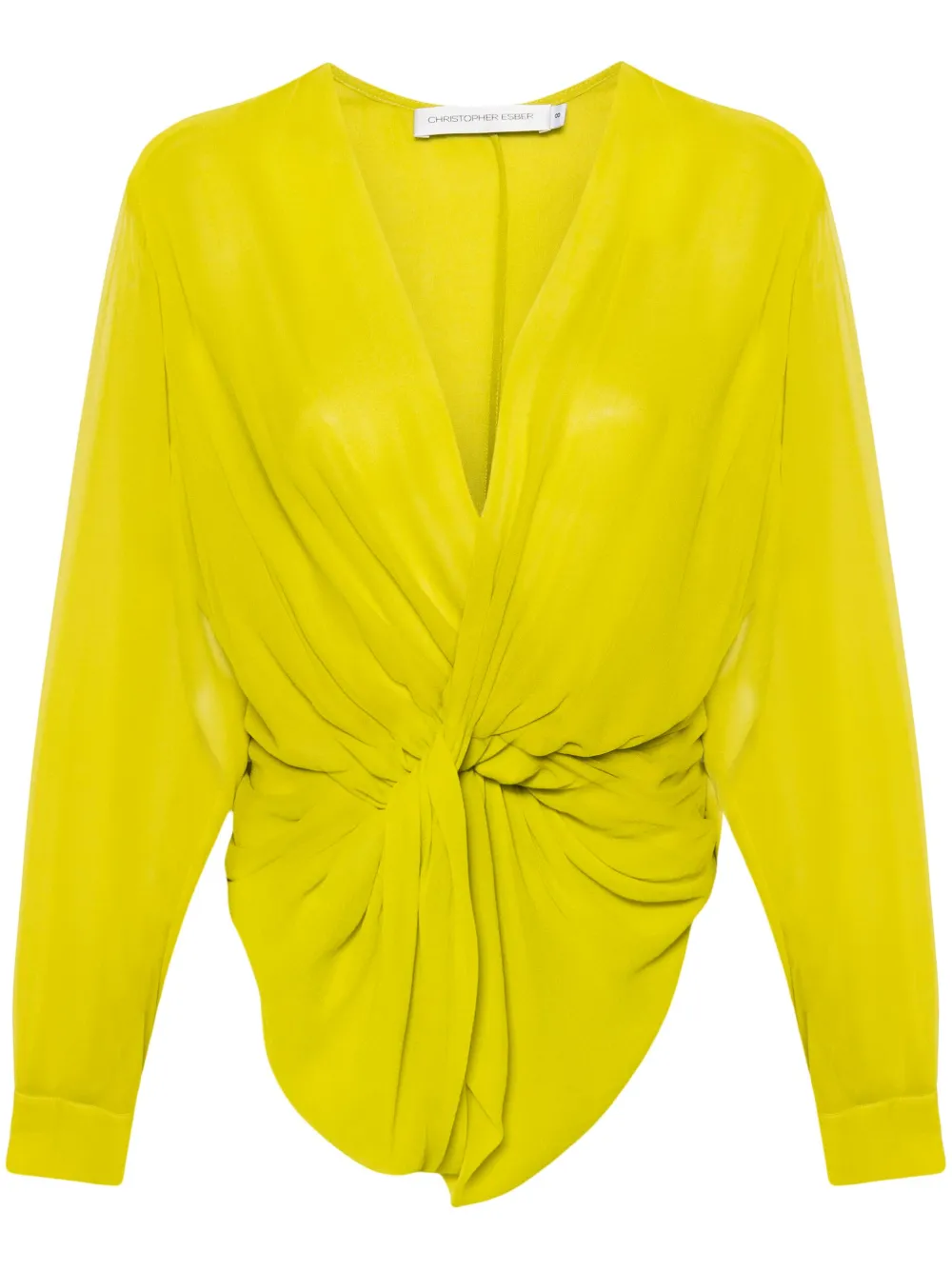 Блузка Springs с драпировкой Christopher Esber, зеленый
Блузка Springs с драпировкой Christopher Esber, зеленый