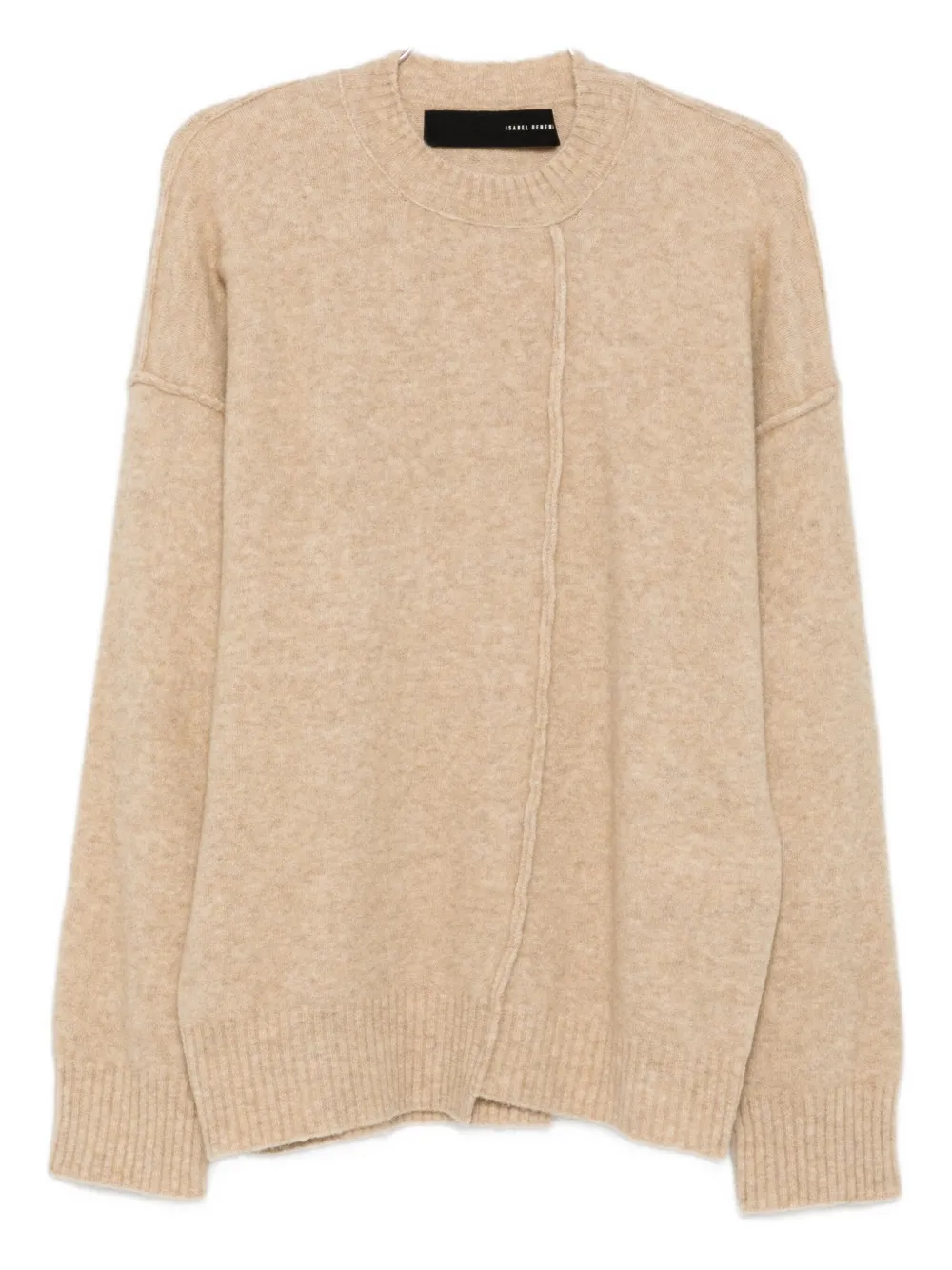 Свитер с круглым вырезом и асимметричным швом Isabel Benenato, нейтральный
Свитер с круглым вырезом и асимметричным швом Isabel Benenato, нейтральный