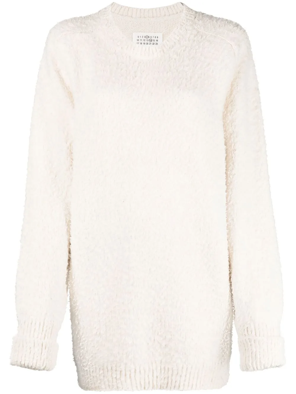 Джемпер с круглым вырезом MAISON MARGIELA, белый
Джемпер с круглым вырезом MAISON MARGIELA, белый