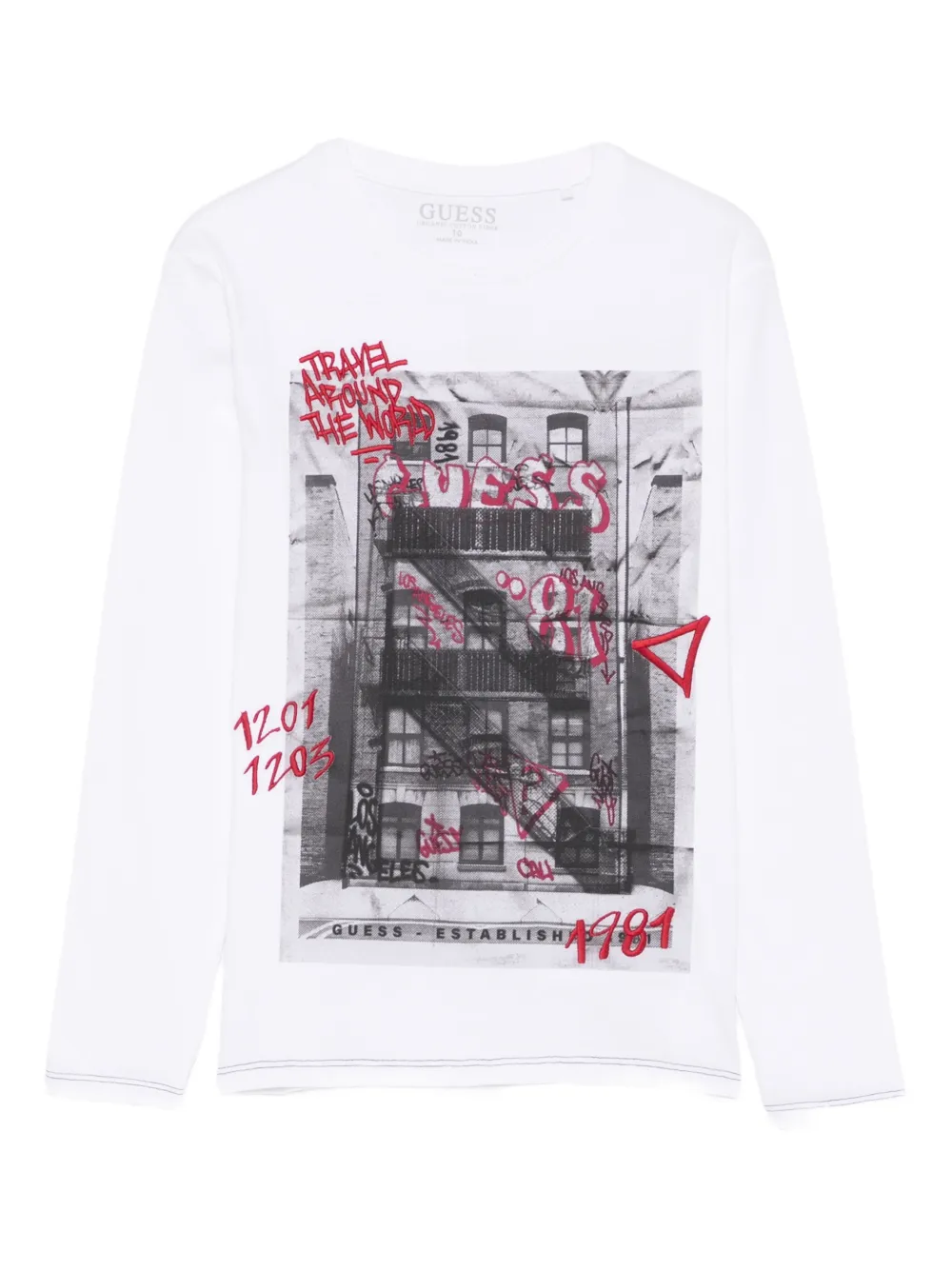 Топ с вышитым логотипом Guess Kids, белый
Топ с вышитым логотипом Guess Kids, белый