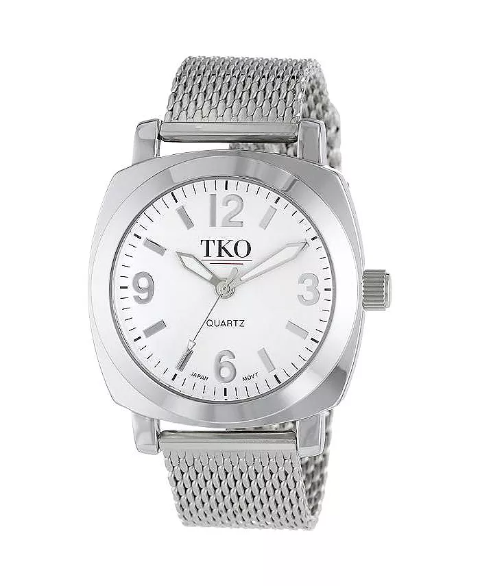 Женские часы Milano Boyfriend серебристого цвета с браслетом из серебристой сетки TKO
Женские часы Milano Boyfriend серебристого цвета с браслетом из серебристой сетки TKO
