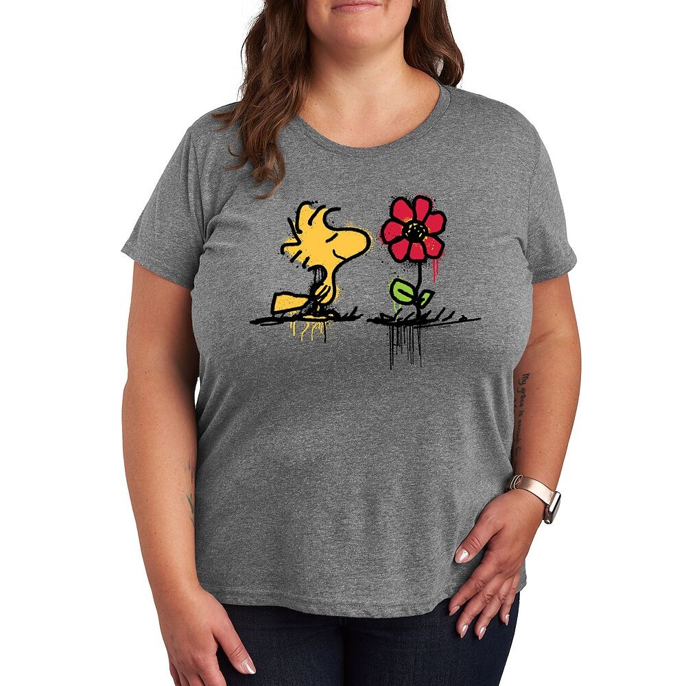 Футболка Plus Peanuts Woodstock Rose с рисунком розы Licensed Character, цвет Heather Gray
Футболка Plus Peanuts Woodstock Rose с рисунком розы Licensed Character, цвет Heather Gray