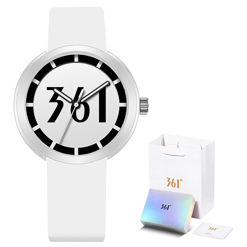361° Часы с кварцевым механизмом и силиконовым ремешком, унисекс, черный циферблат
361° Часы с кварцевым механизмом и силиконовым ремешком, унисекс, черный циферблат