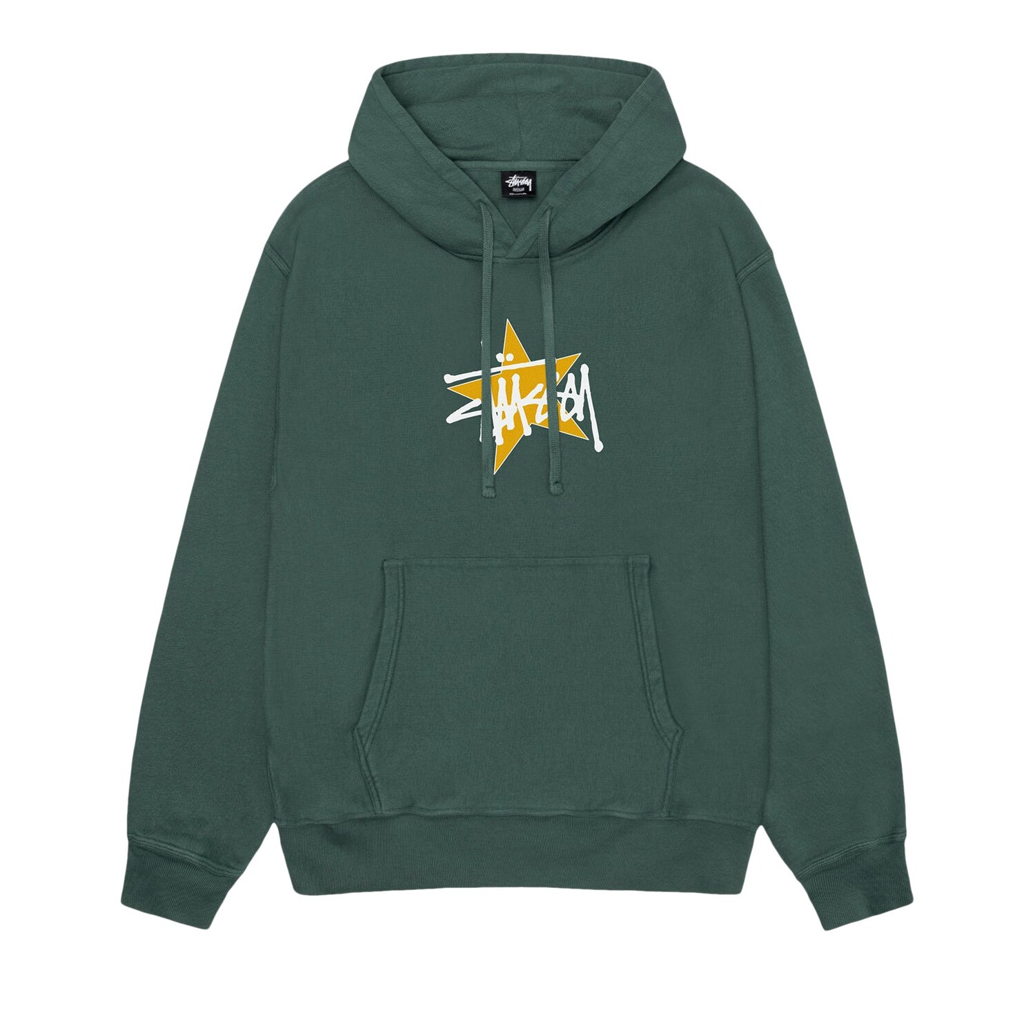 Толстовка Stussy Star пигментного цвета Лес
Толстовка Stussy Star пигментного цвета Лес
