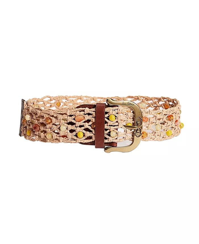 Женский широкий пояс в технике макраме с бусинами Sam Edelman, коричневый/бежевый
Женский широкий пояс в технике макраме с бусинами Sam Edelman, коричневый/бежевый