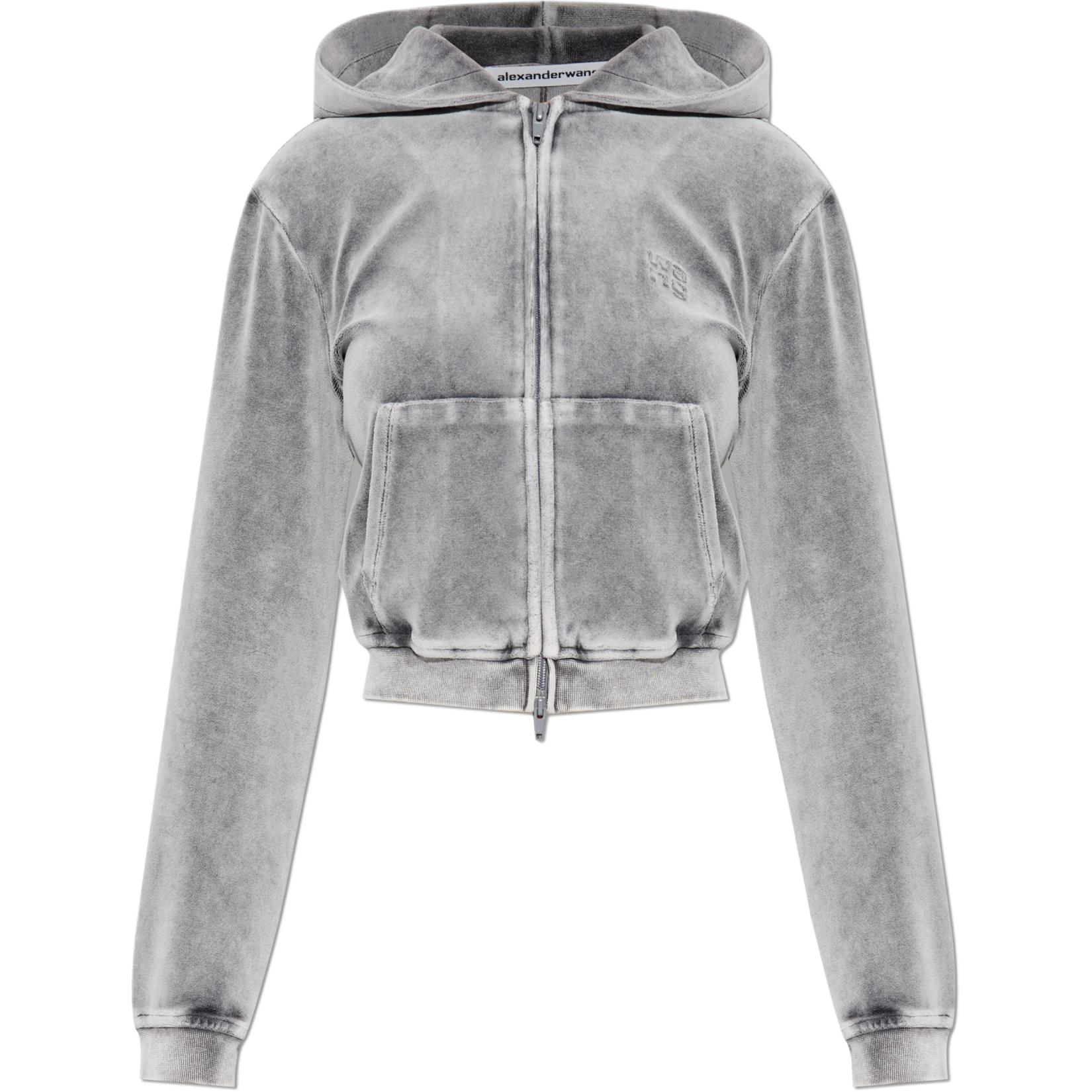 Худи на молнии Alexander Wang, серый
Худи на молнии Alexander Wang, серый