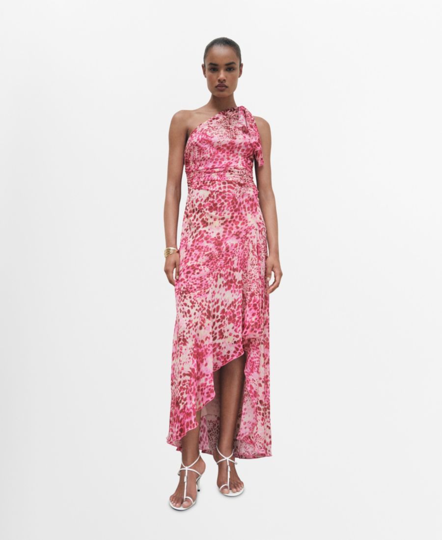 Женское асимметричное платье с животным принтом MANGO, Fuchsia
Женское асимметричное платье с животным принтом MANGO, Fuchsia