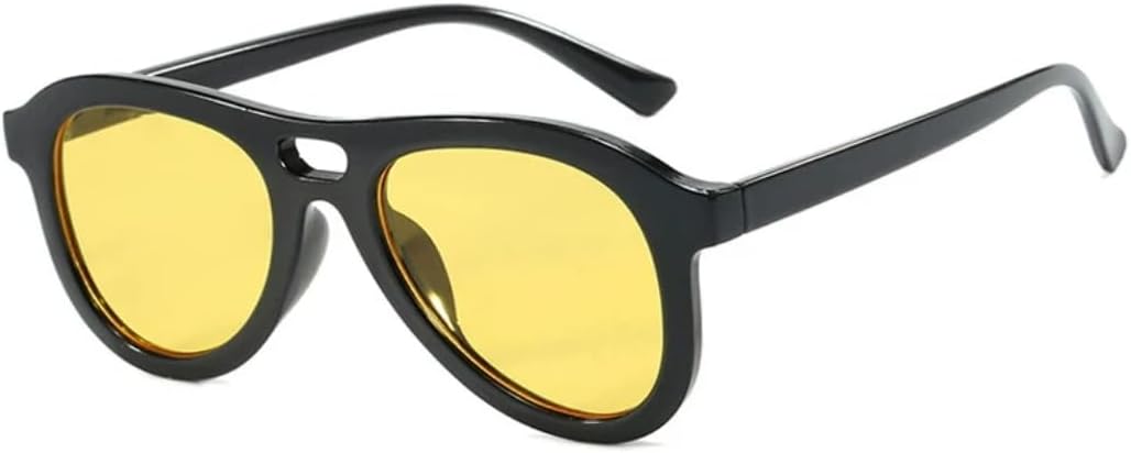 Классические модные солнцезащитные очки для женщин, ретро-очки для вождения, мужские большие овальные очки для путешествий, защита от УФ-излучения UV400 VVTWSSW, Black Yellow
Классические модные солнцезащитные очки для женщин, ретро-очки для вождения, мужские большие овальные очки для путешествий, защита от УФ-излучения UV400 VVTWSSW, Black Yellow