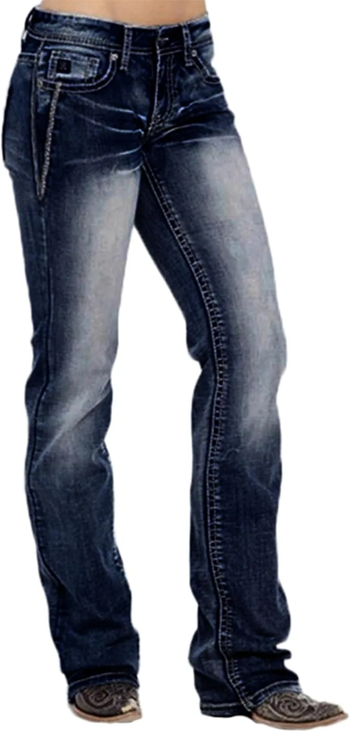 Женские джинсы Mid Rise Sweet Straight с ретро-дизайном ZH8FCHAN
Женские джинсы Mid Rise Sweet Straight с ретро-дизайном ZH8FCHAN