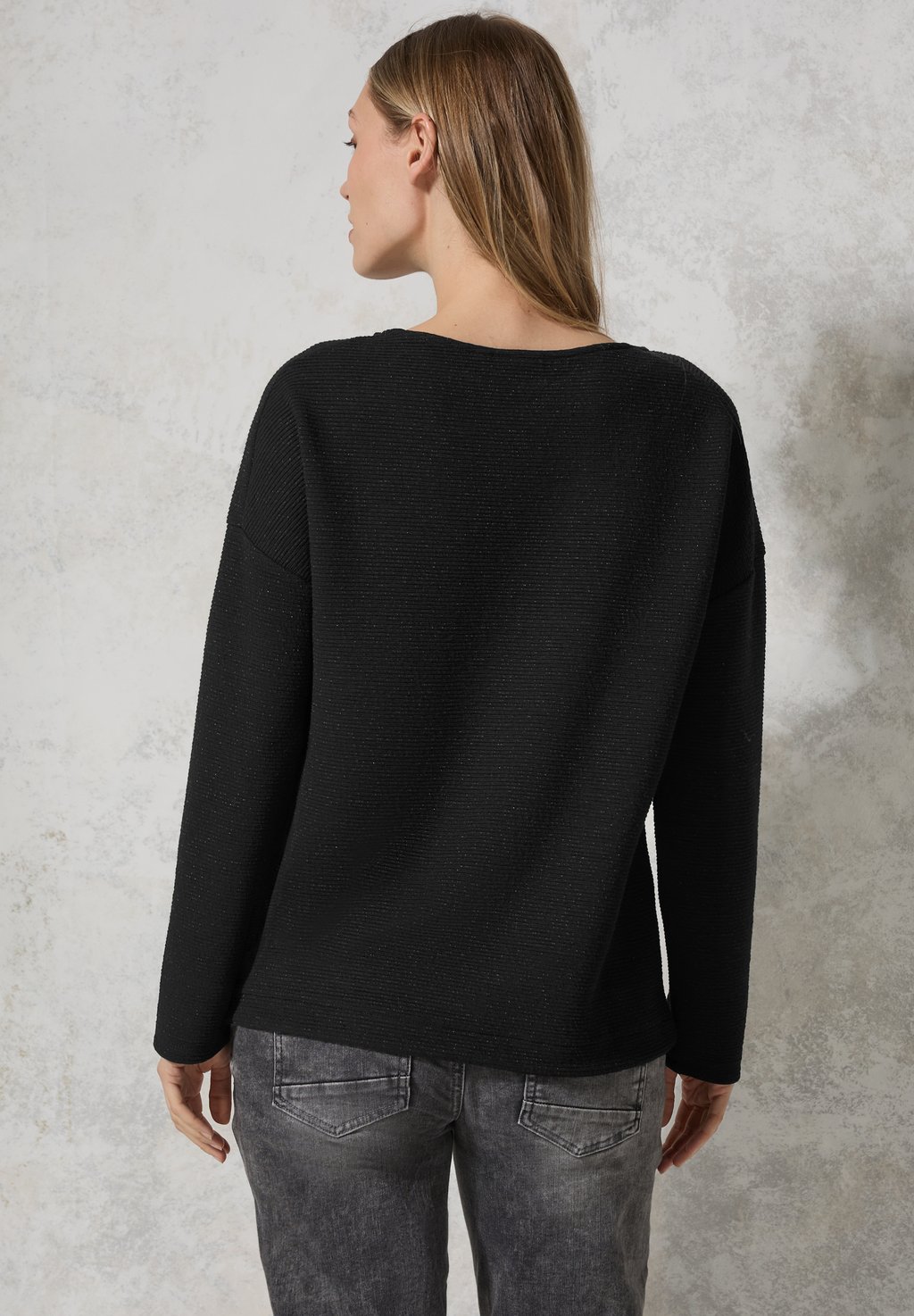 Топ с длинными рукавами GLITZERNDES Cecil, черный 
Топ с длинными рукавами GLITZERNDES Cecil, черный