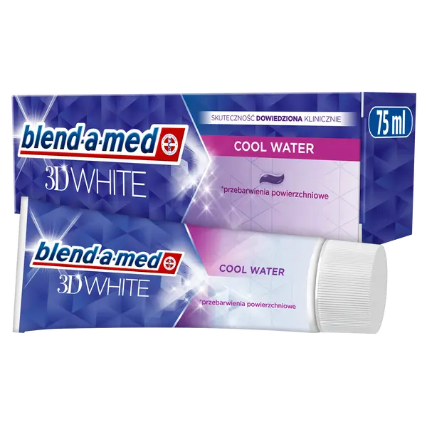 Зубная паста, 75 мл Blend-A-Med 3D white cool water
Зубная паста, 75 мл Blend-A-Med 3D white cool water