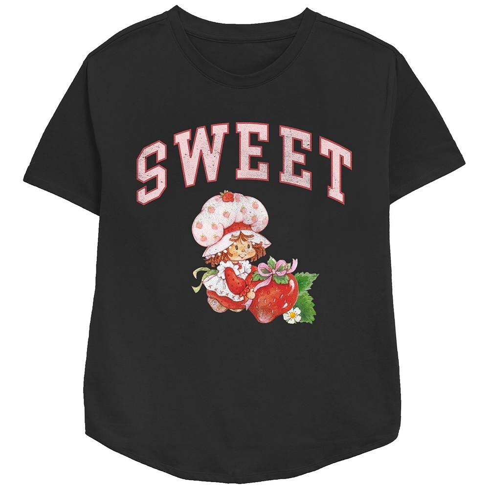 Женская футболка свободного кроя с рисунком клубники Shortcake Sweet Licensed Character, черный
Женская футболка свободного кроя с рисунком клубники Shortcake Sweet Licensed Character, черный