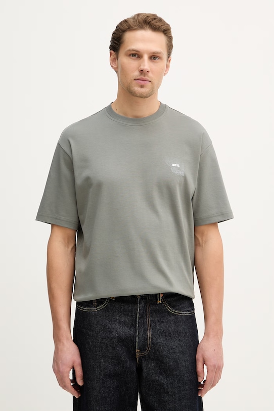 Хлопковая футболка te_citylights BOSS Orange, серый
Хлопковая футболка te_citylights BOSS Orange, серый